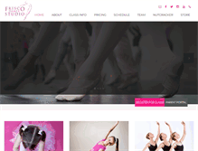 Tablet Screenshot of friscodancestudio.com